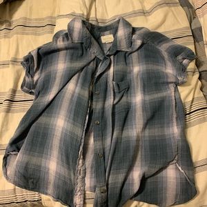 American Eagle Purple flannel